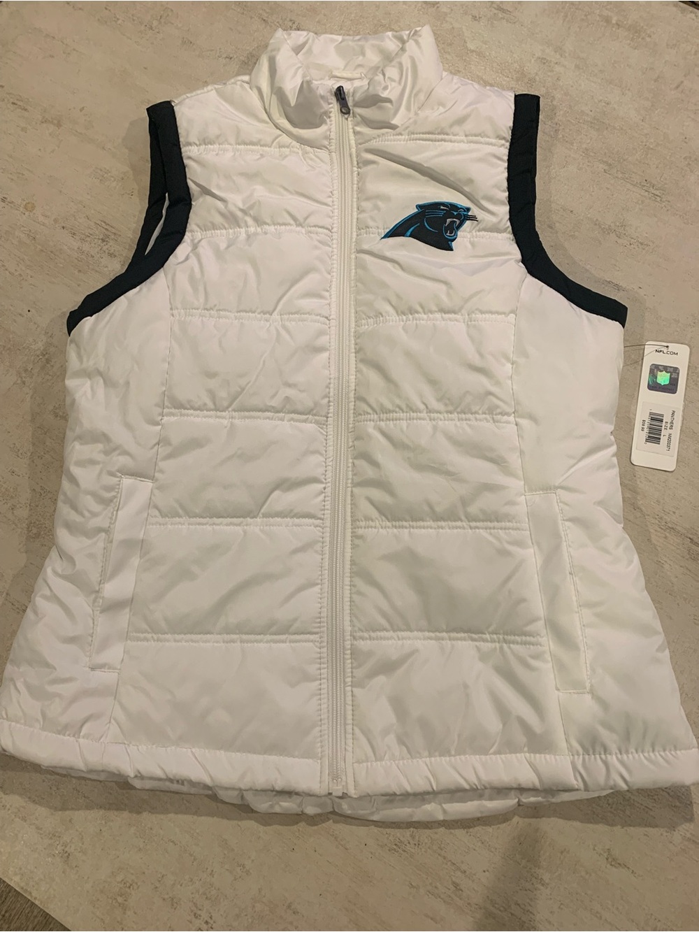 NFL White PANTHERS Vest